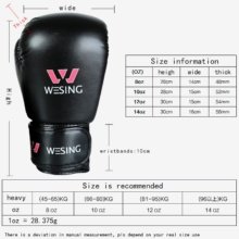 Boxing Gloves Wesing Pro Black