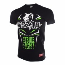 VSZAP Black T-Shirt Strike Fight